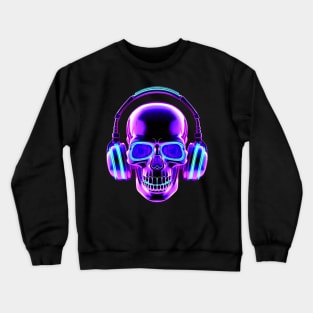 Neon Purple Gothic Grins Crewneck Sweatshirt